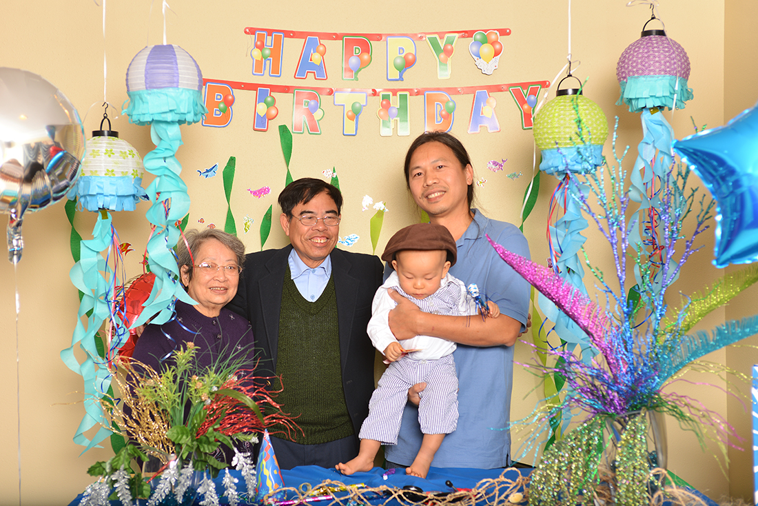 William with Ông Bà Dung (great uncle)
