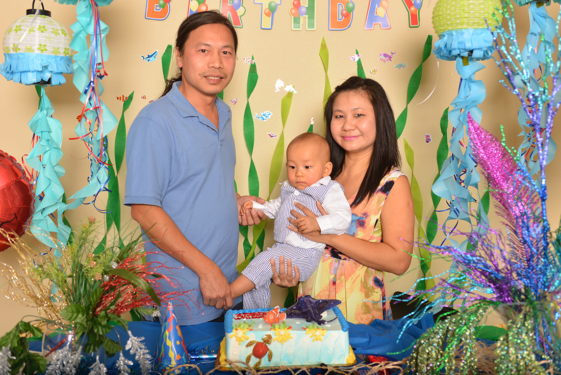 William with Mom & Dad
