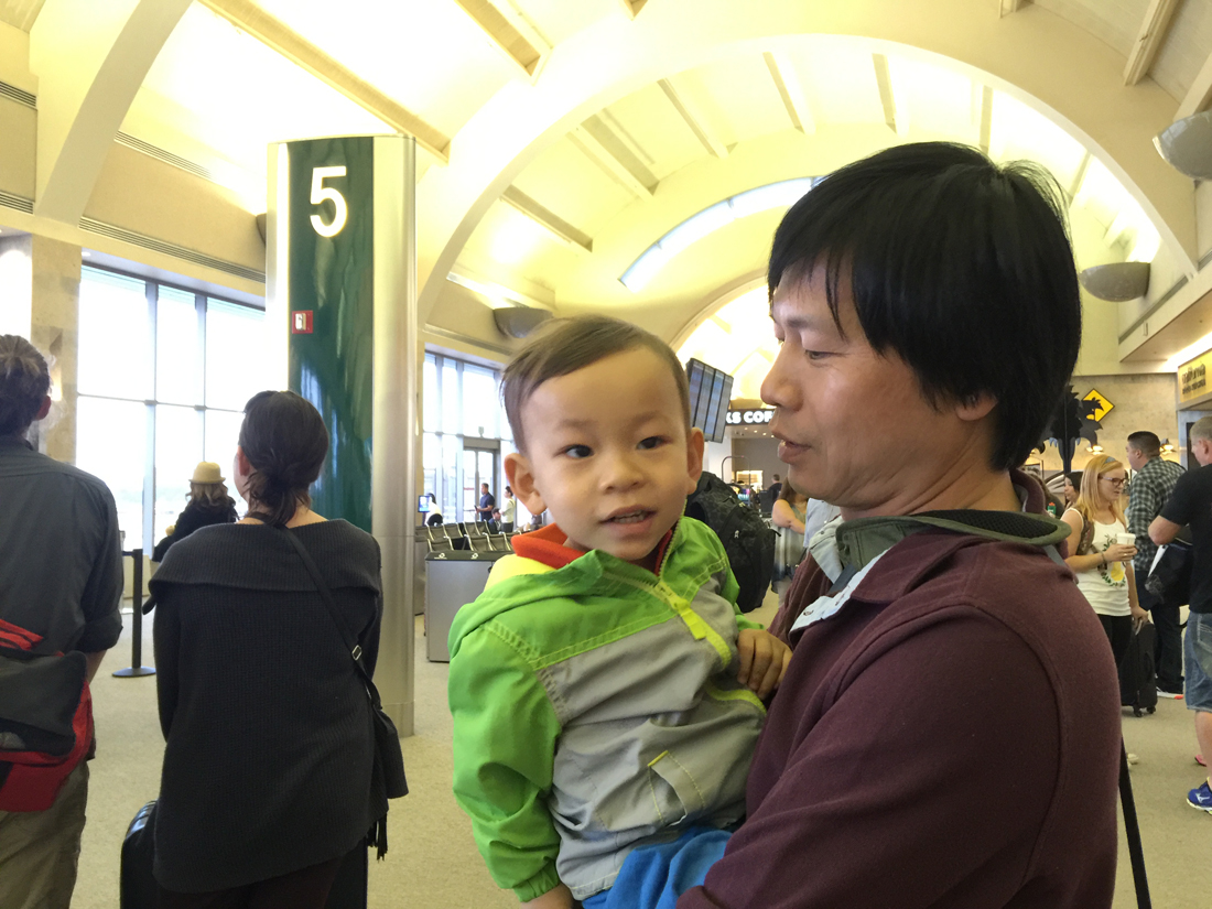 At John Wayne airport, waiting to board the filight to Puerto Vallarta, Mexico
Alaska Airline, gate 5.
May 29, 2016
