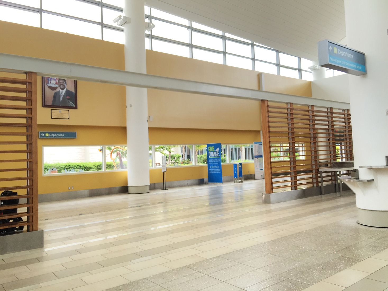 Gate to the U.S Departures
Nassau International Airport (Lynden Pindling International Airport)
