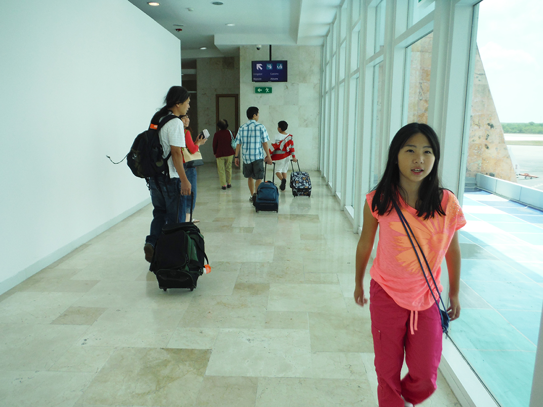 Arrived to Mexico airport (CUN) about 1/2 hour early (1:30PM)
