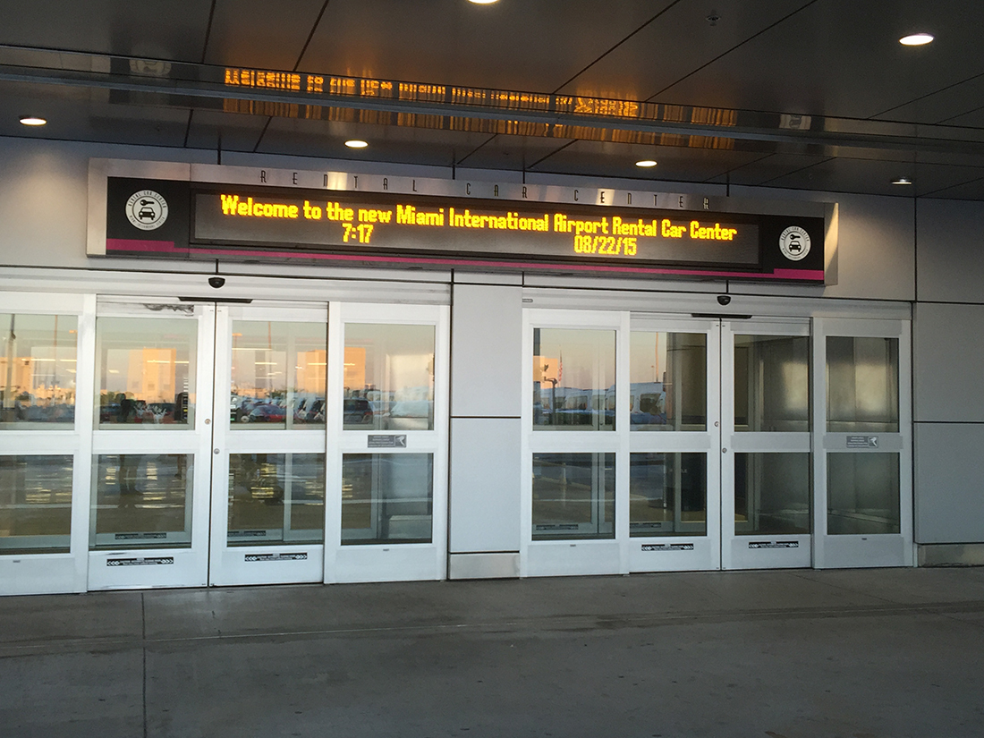 Car Rental Center at Miami airport
