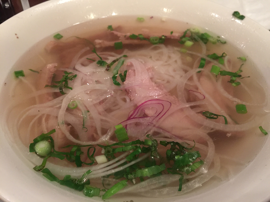 Phở at Miss Saigon restaurant at South Beach, Miami
$11.95/bowl, taste ok.
