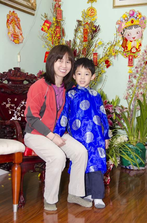 Bryan and Mom Huyền
