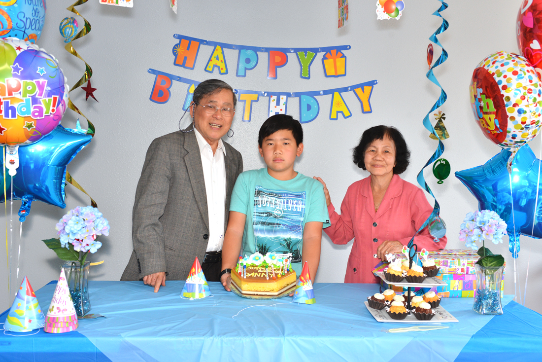 Danny with Grandma & Grandpa
