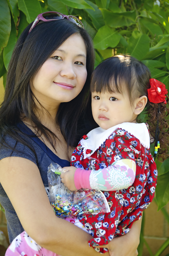 Vy and aunt Dương (Michelle)
