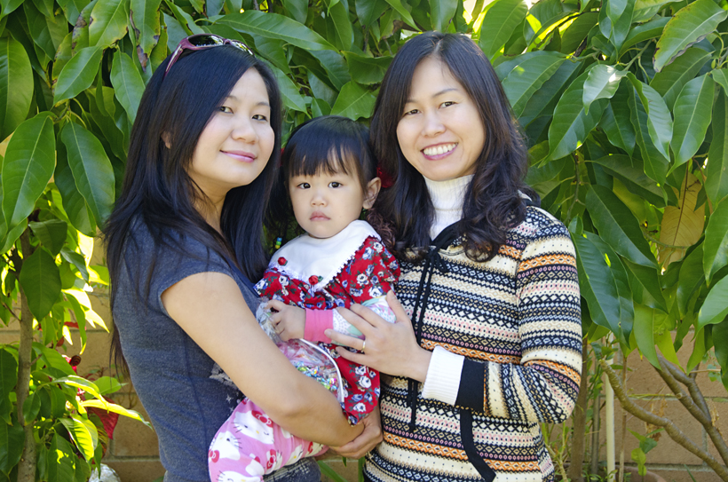 Vy with Mom Eliza and aunt Michelle
