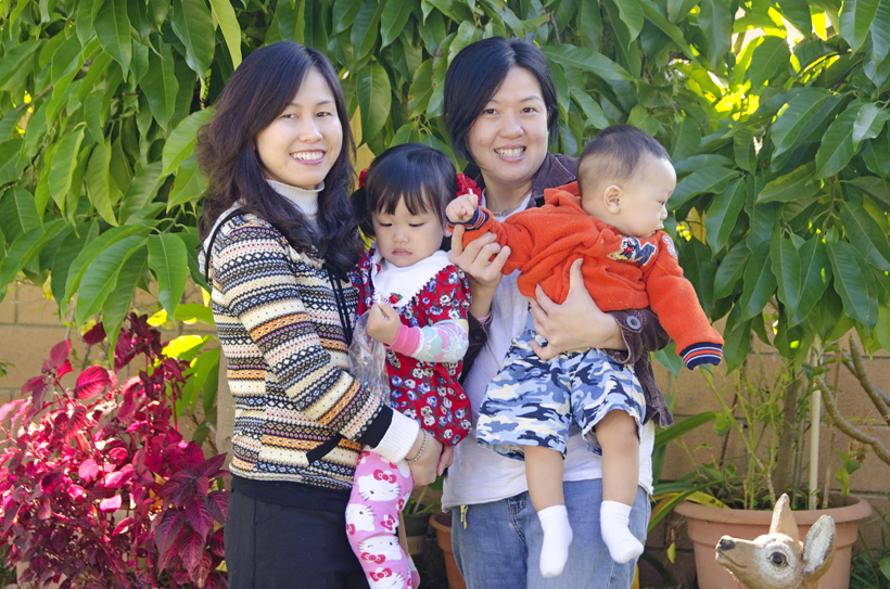 Vy with Mom and Mom's friend Chi
