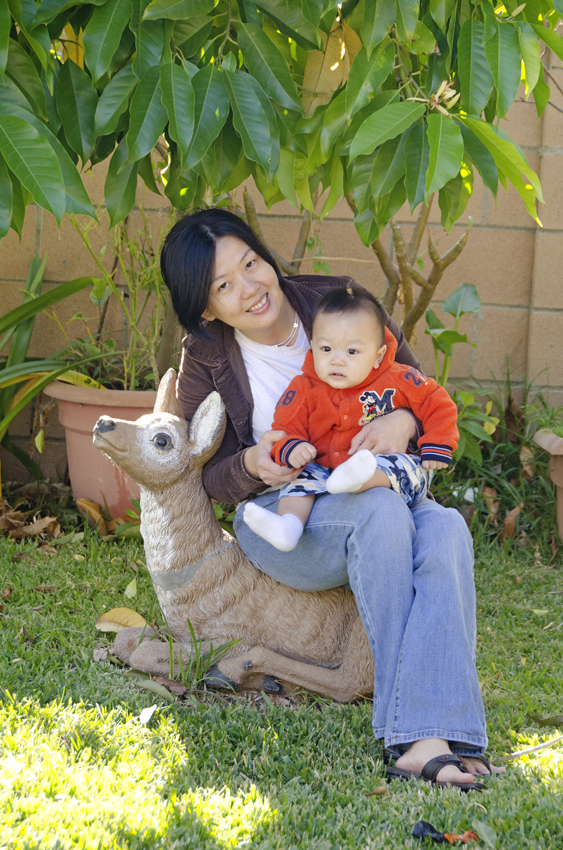 Eliza's friend Chi with her son Phi
