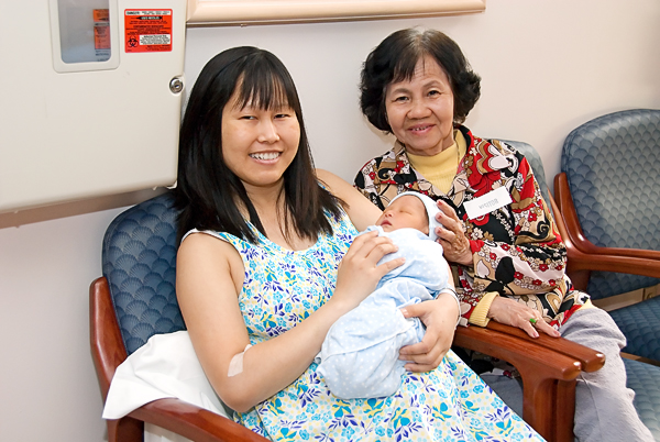 Bryan with Grandma and Mom
