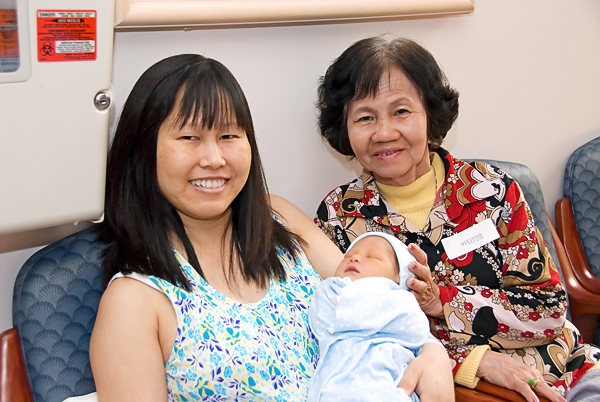 Bryan with Grandma and Mom
