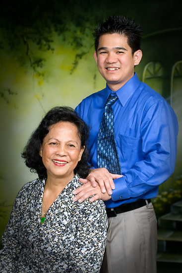 Thành and his Mom Gòn
